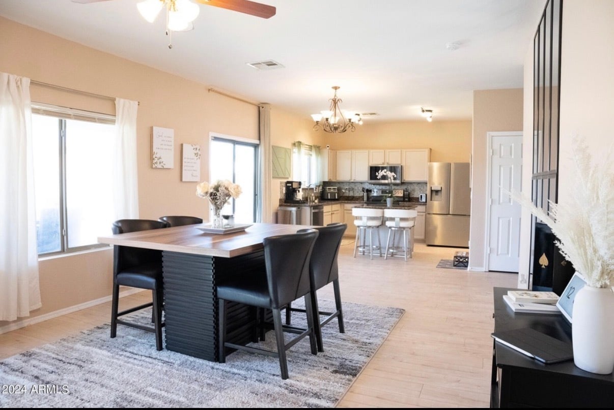 Dining room area - 66 E Saddle Way