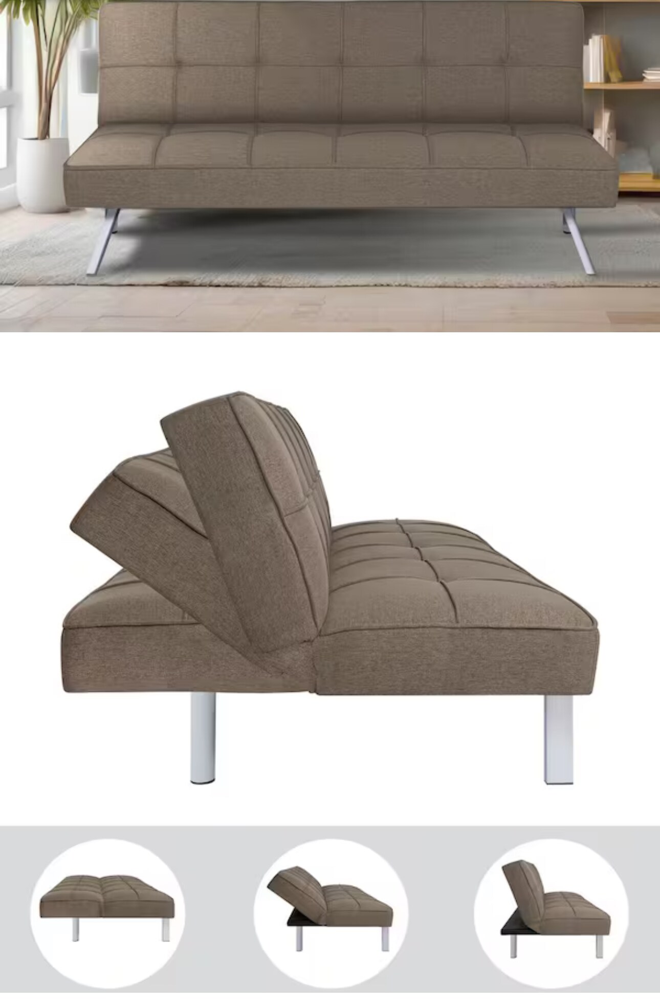 Futon sofa for extra guest - 495 Treasure Rd