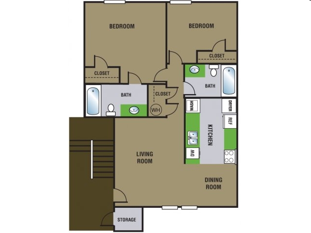 2BR/2BA - Meadow Walk