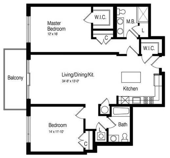 Floorplan - The Vue at Hackensack