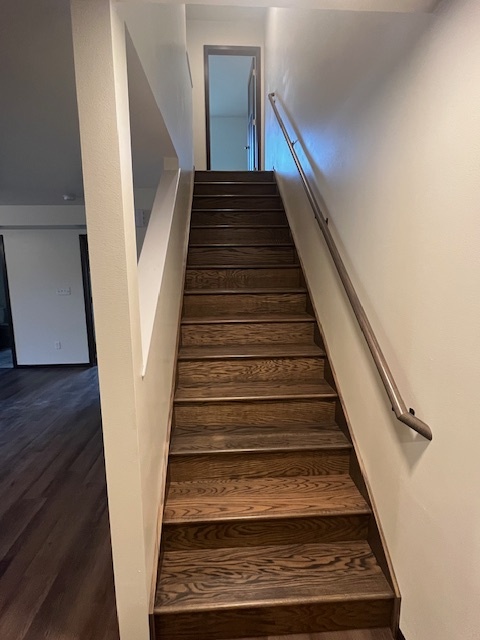 Stairs to upstairs - 307 Post Oak Dr