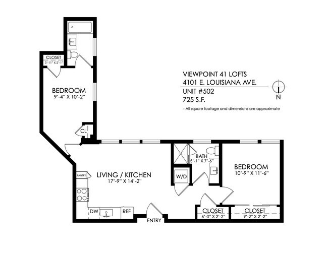 Floorplan - Viewpoint 41 Lofts
