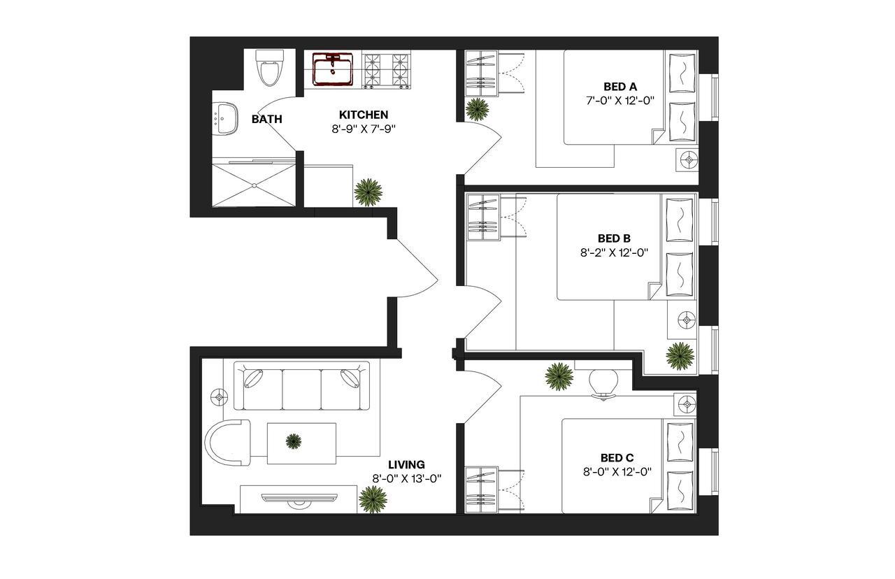 Building Photo - Room in Shared 3 bed/1 bath home
