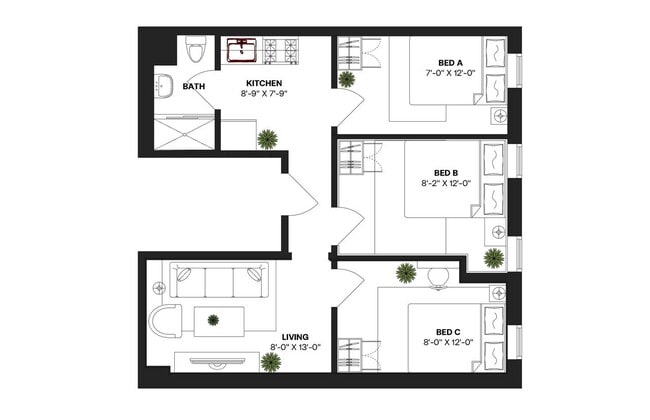 Building Photo - Room in Shared 3 bed/1 bath home