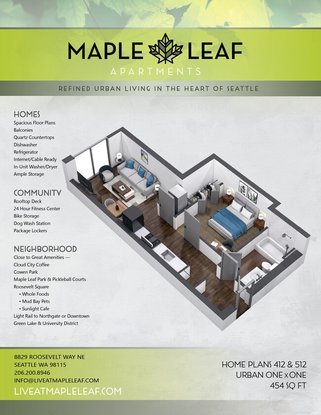 Floorplan - Maple Leaf Apartments