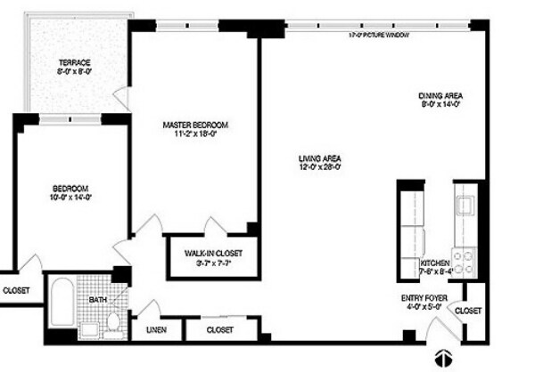 2BR/1BA - Briar Oaks