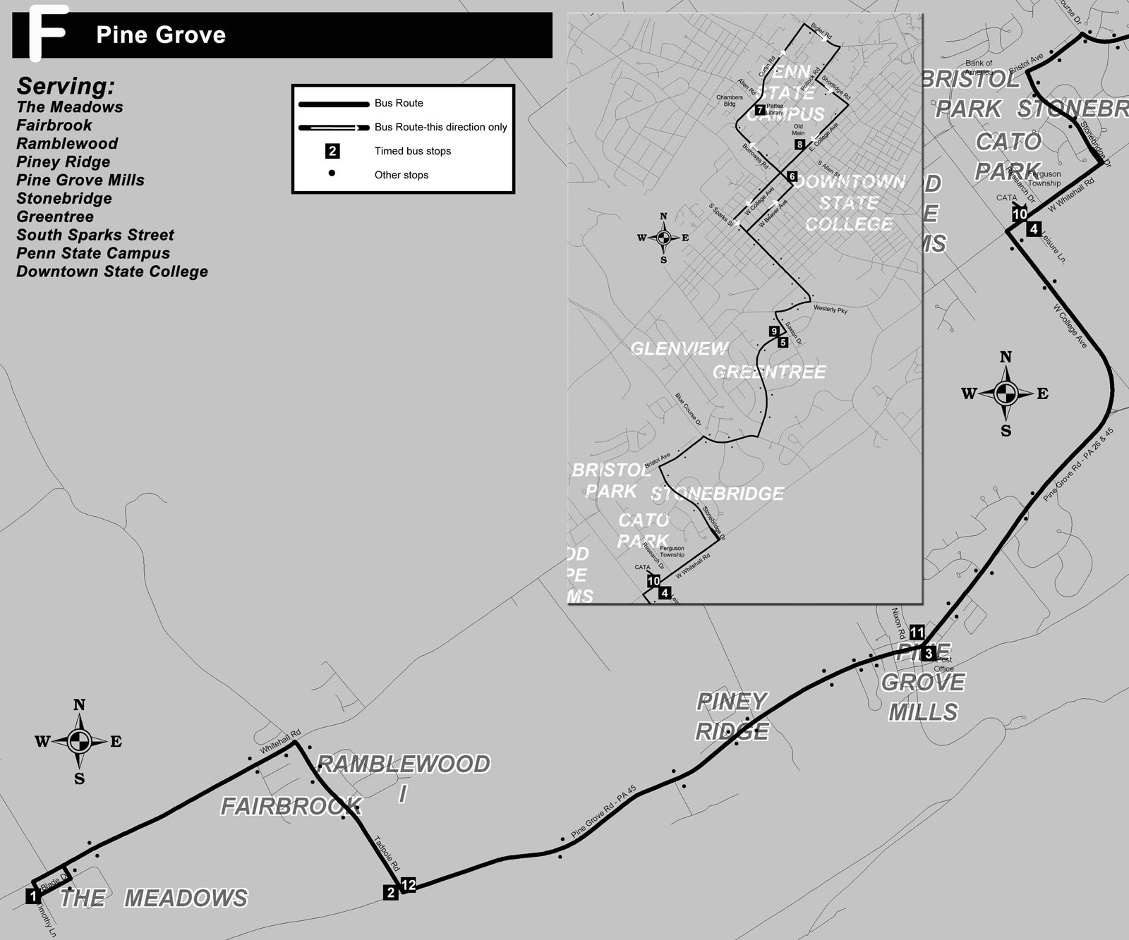 PSU Bus Route - 1528 Blue Course Dr