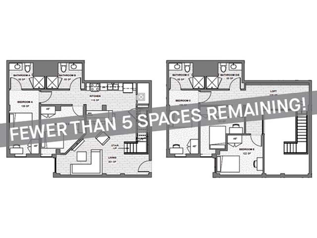 5x4 Loft - Fewer than 5 Spaces Remaining! - Student | Rise at State College