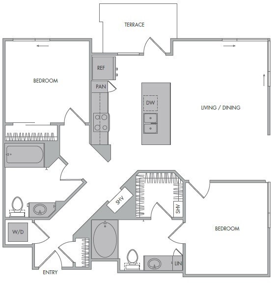 Floorplan - 1000 Grand by Windsor
