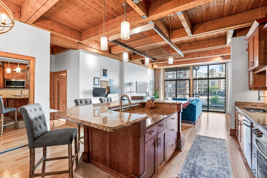 Kitchen facing Living Room - 130 S Water St