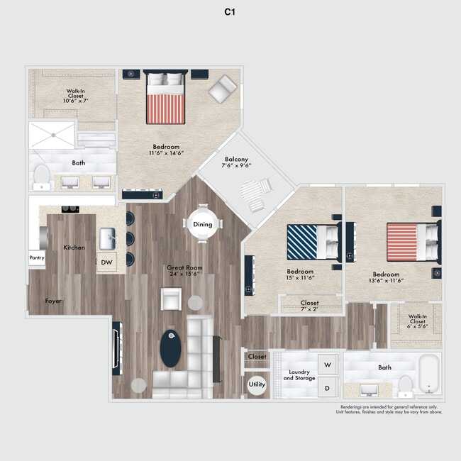 Floorplan - The Pearl at Marina Shores
