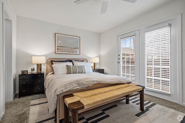 1BR, 1BA - 627SF - Bedroom - Lowell at Mueller