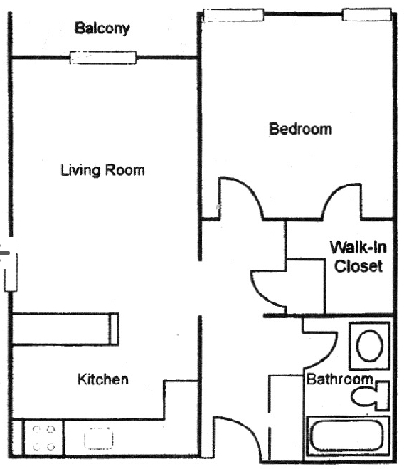 1BR/1BA - Parkview Village West