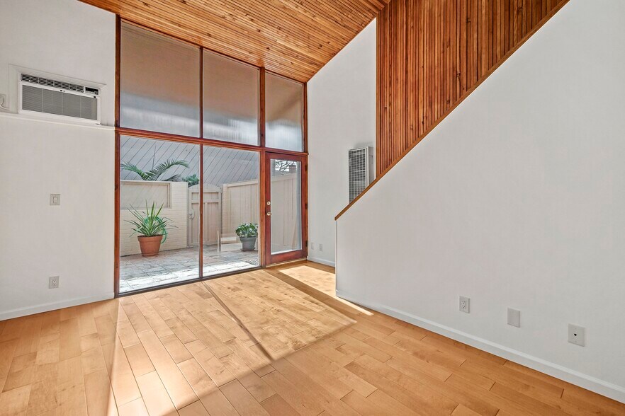 Living Room with Patio View - 271 S Church Ln