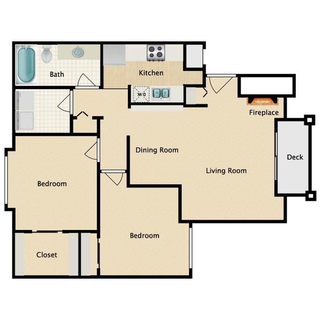 Floorplan - Brookhaven Apartments