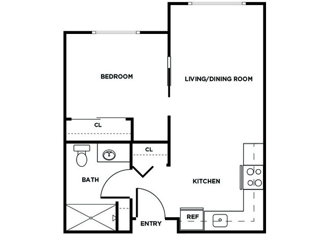 Floorplan - Ballinger Court Senior Affordable Apartments