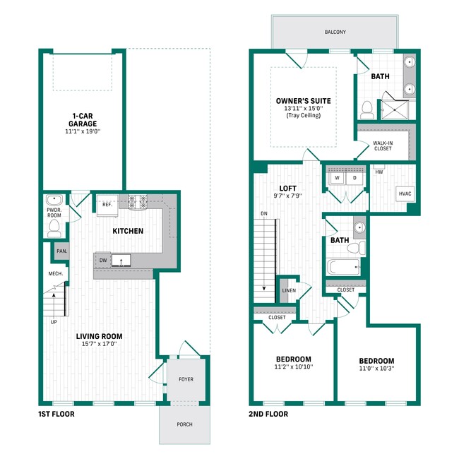 Floorplan - The Refinery Townhomes