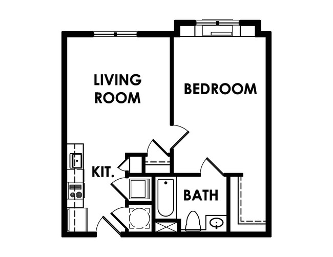 1BR/1BA - 701 Saint James Street Apartments