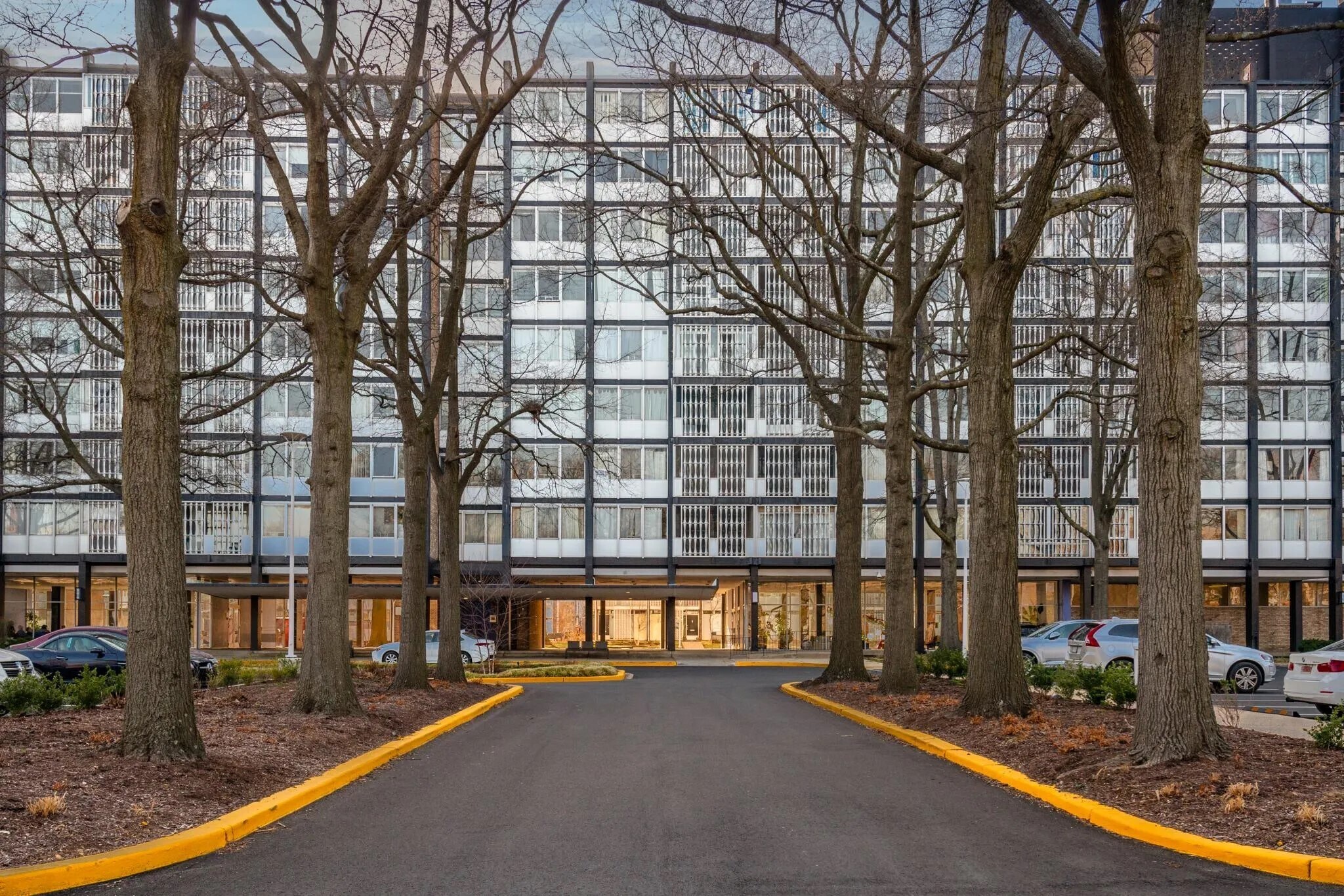 driveway and east side of building - 1301 Delaware Ave SW