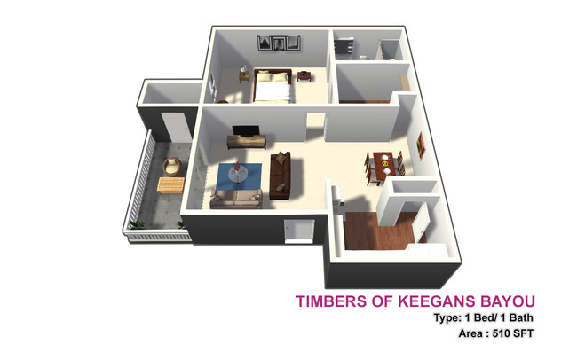 One Bed / One Bath - Timbers of Keegans Bayou