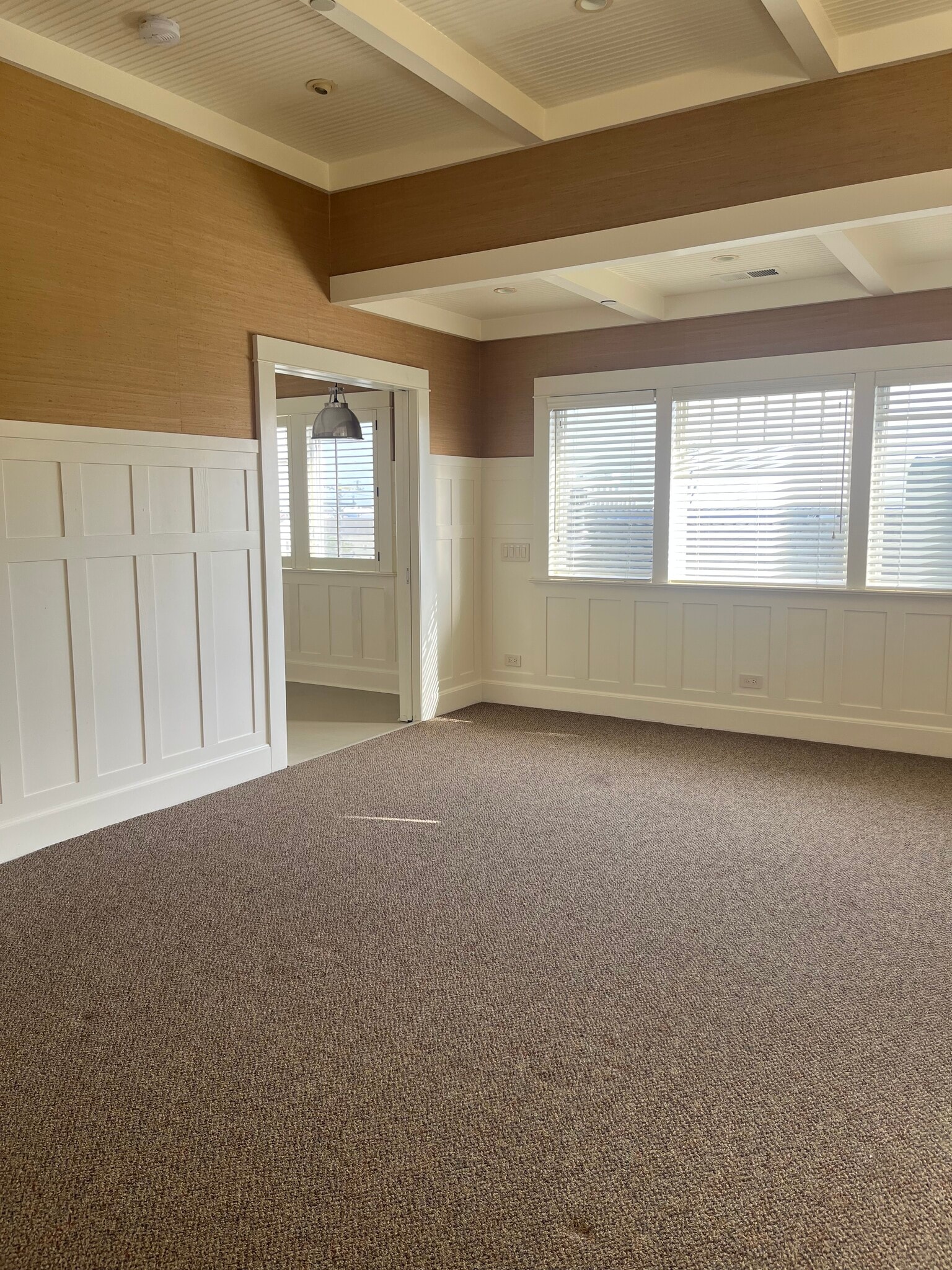 Pocket doors separate bedroom from landing and bathroom - 308 14th St