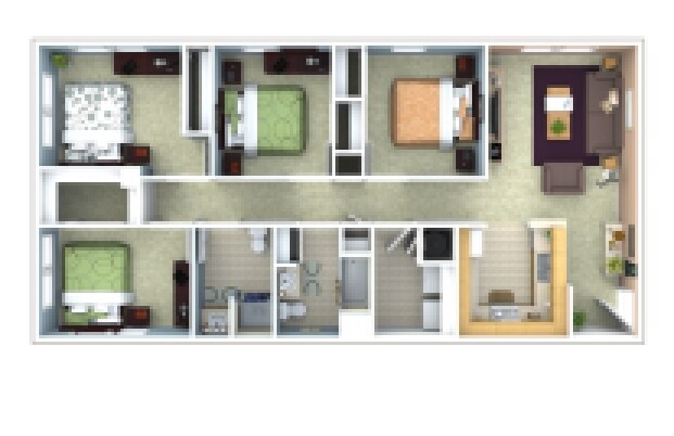 4BR/2BA - 34 North Apartments