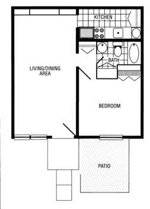 1BR/1BA - Bellflower Apartments