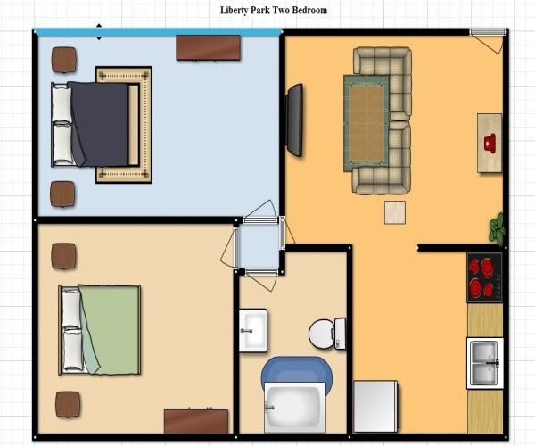 Two Bedroom - Liberty Park Apartments