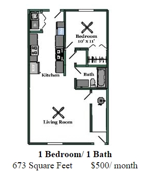 1BR/1BA - Brighton Park Apartments