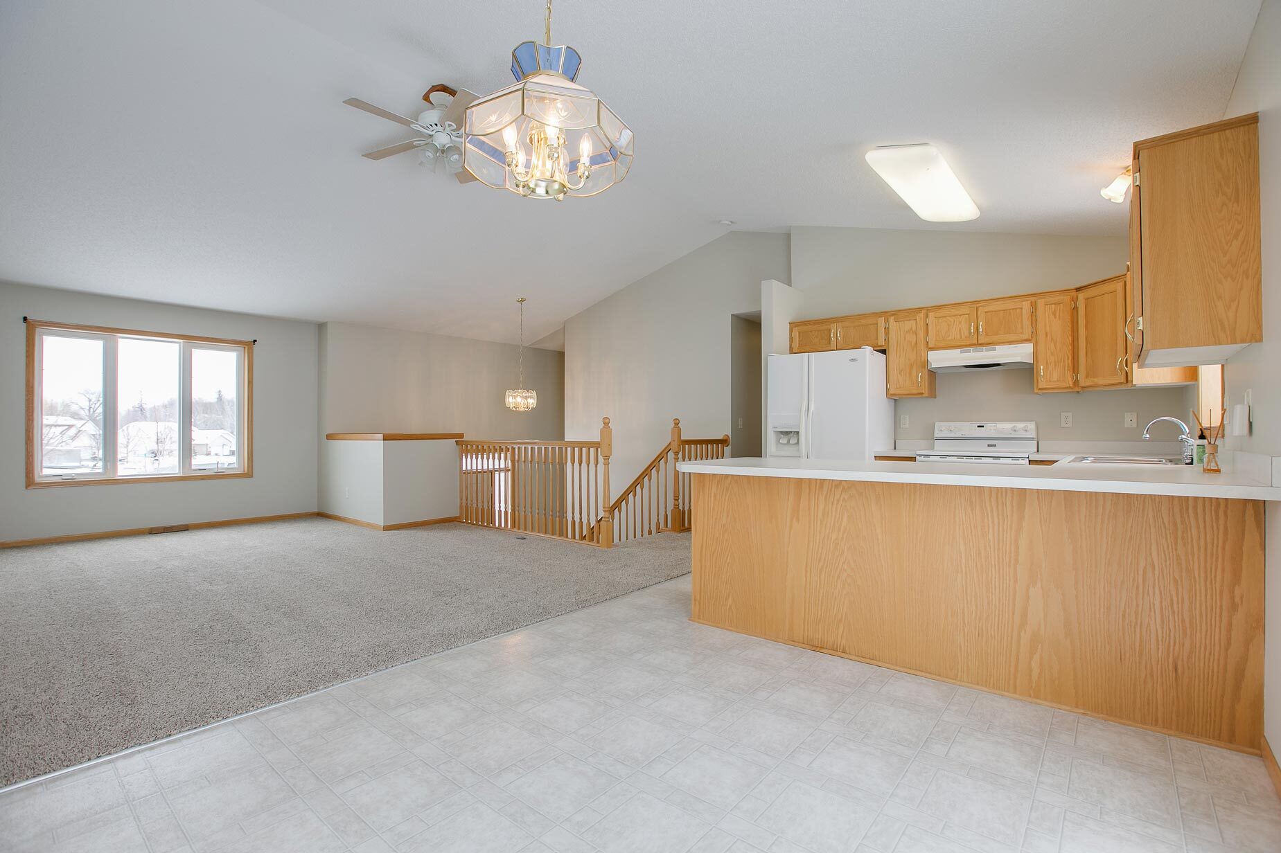 Kitchen & Living Room - 809 Quail Pkwy