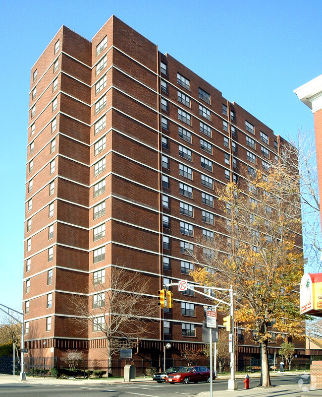 View from the south across Ocean Avenue - Salem Lafayette Urban Renewal L.P. Campus