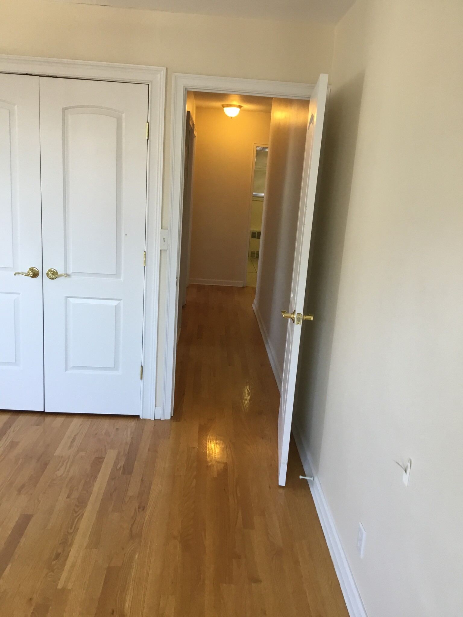 Hallway with linen closet - 444 Bedford St