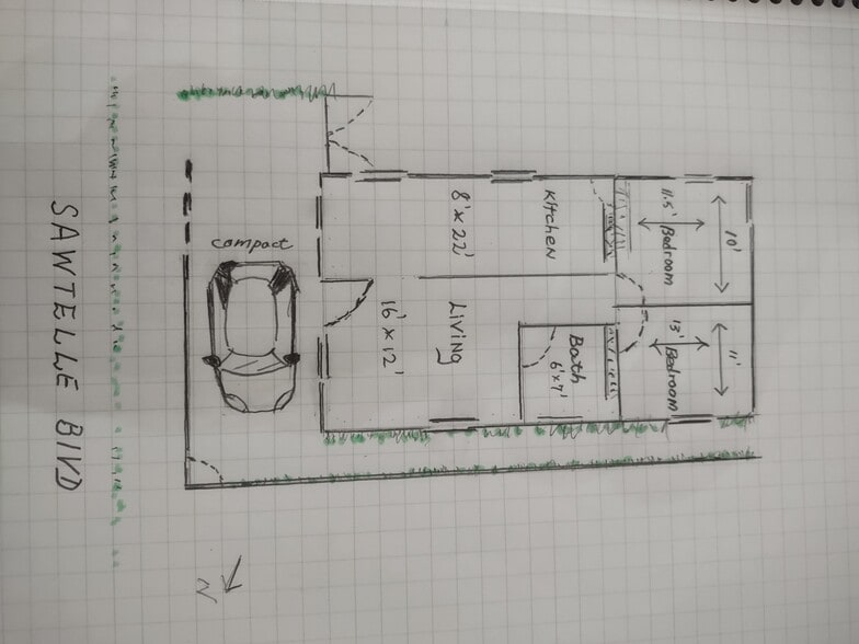 Interior (estimated) - 4265 Sawtelle Blvd