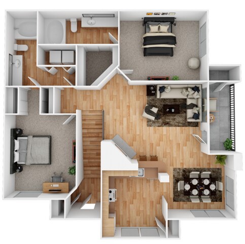 B2 Floor Plan - The Henry at Ranchstone