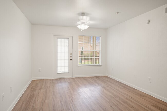 Living Room & Patio - C1 Floorplan - Memorial Heights at Washington