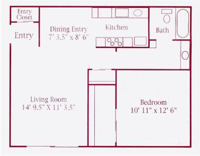 Floorplan - The Overlook Apartments