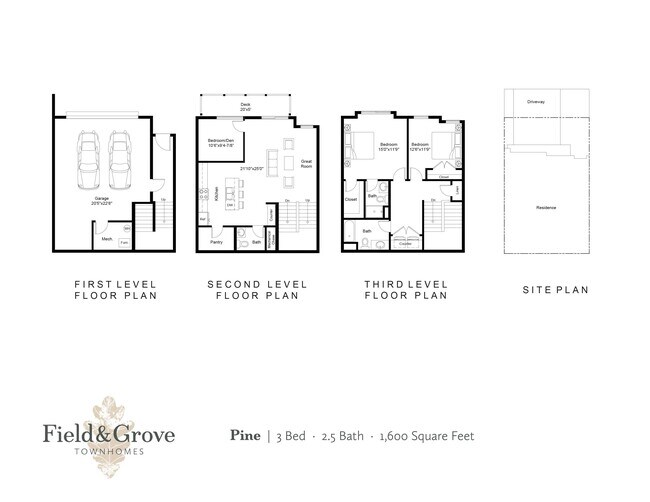 Floorplan - Field and Grove Townhomes of Champlin