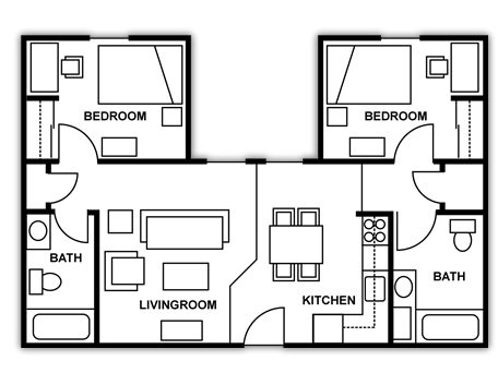 2BR/2BA - Purdue University Fort Wayne