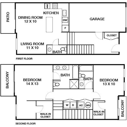 Floorplan - Elm Creek Apartments