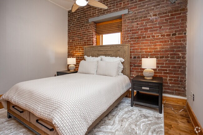 2BR, 1BA - 1,172SF - Unit 304 - Primary Bedroom - The Emporium