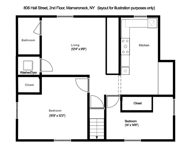 Floorplan - 806 Hall St
