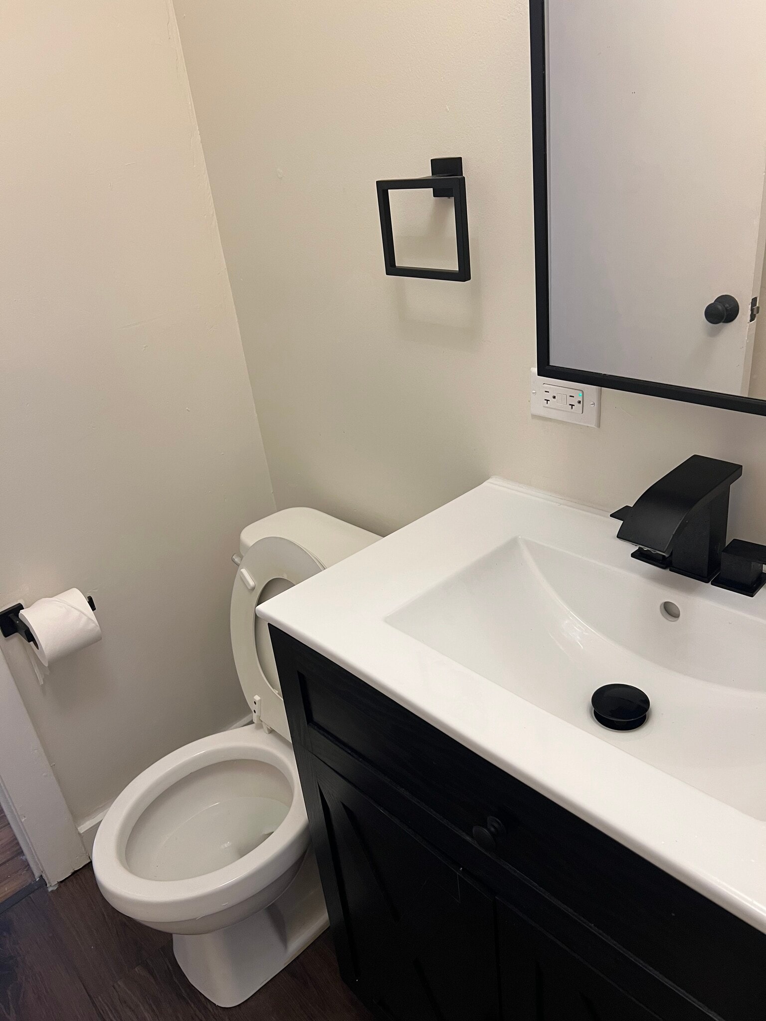 vanity and matte black finishes - 2446 W Thomas St
