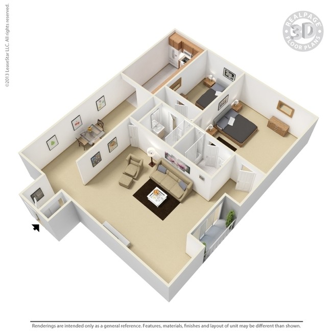 Floorplan - Monarch Terrace Apartments