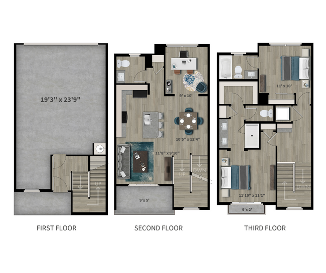 Floorplan - Scottsdale Hayden Townhomes