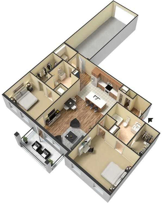 Floorplan - Meridian Park Apartments