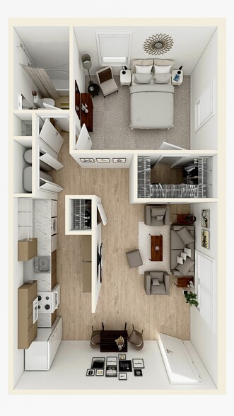 Floor Plan | One Bedroom - Trifecta on Red Mile: MAJOR Renovations