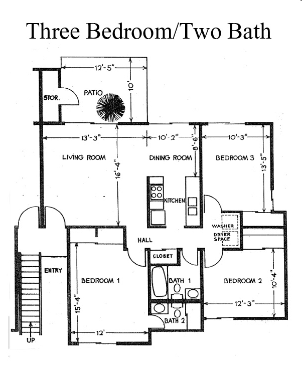 Plan C - St. Charles Oaks Apartments