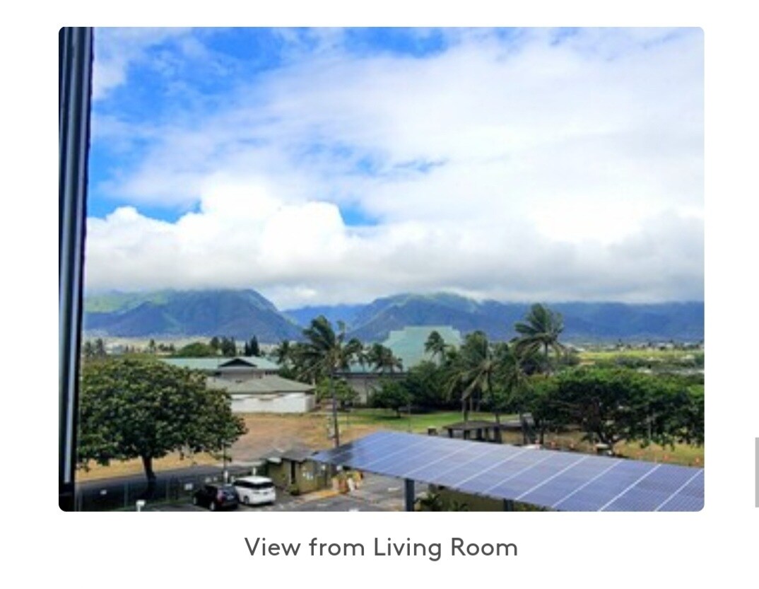 Iao Vally View from Livingroom - 111 Kahului Beach Rd