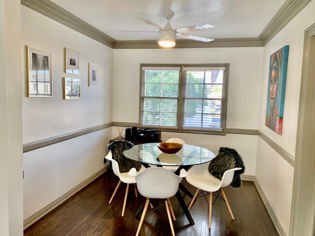 Dining room has printer and small office corner - 3622 W Adams Blvd