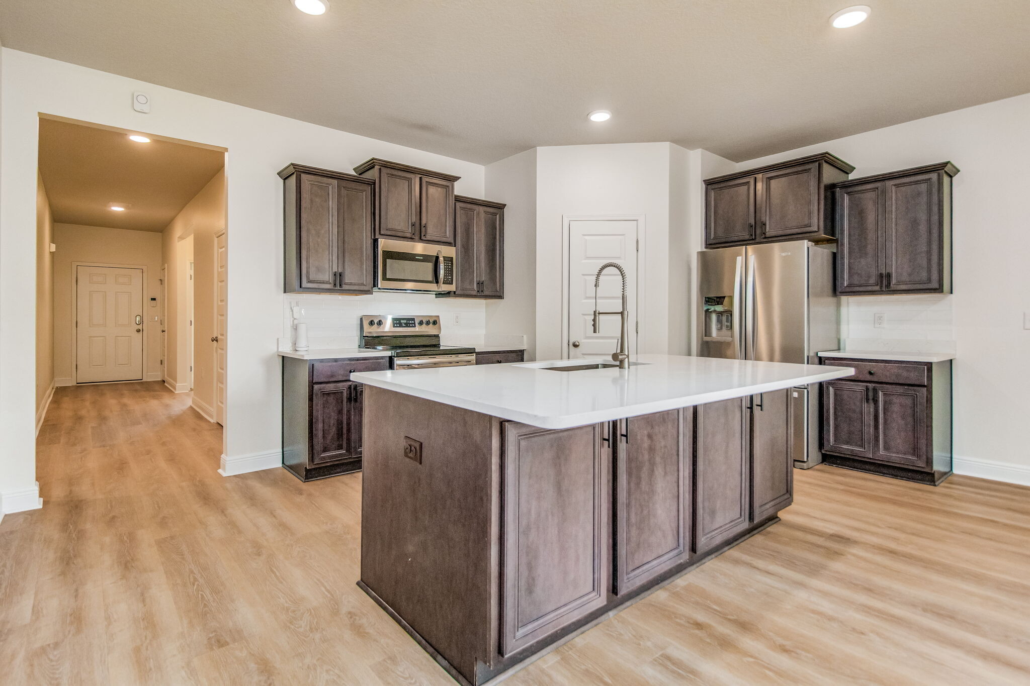 Kitchen with New Quartz Countertops - 5333 Talon Rd